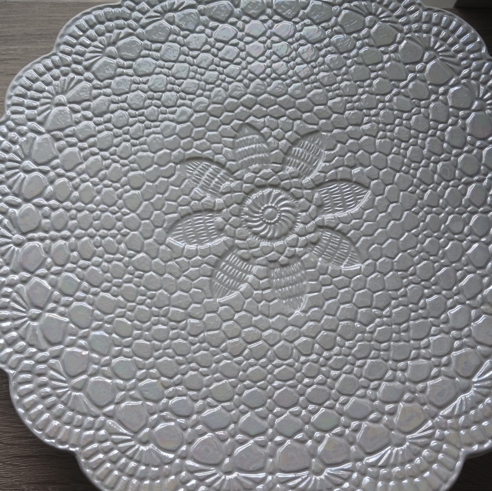 🌷 Bath & Bodyworks Large Ceramic Serving Plate / Platter - Picture 7 of 11